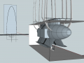 First iteration of design for mast structure